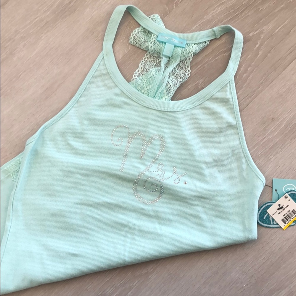 Betsey Johnson - Mrs. something blue tank top